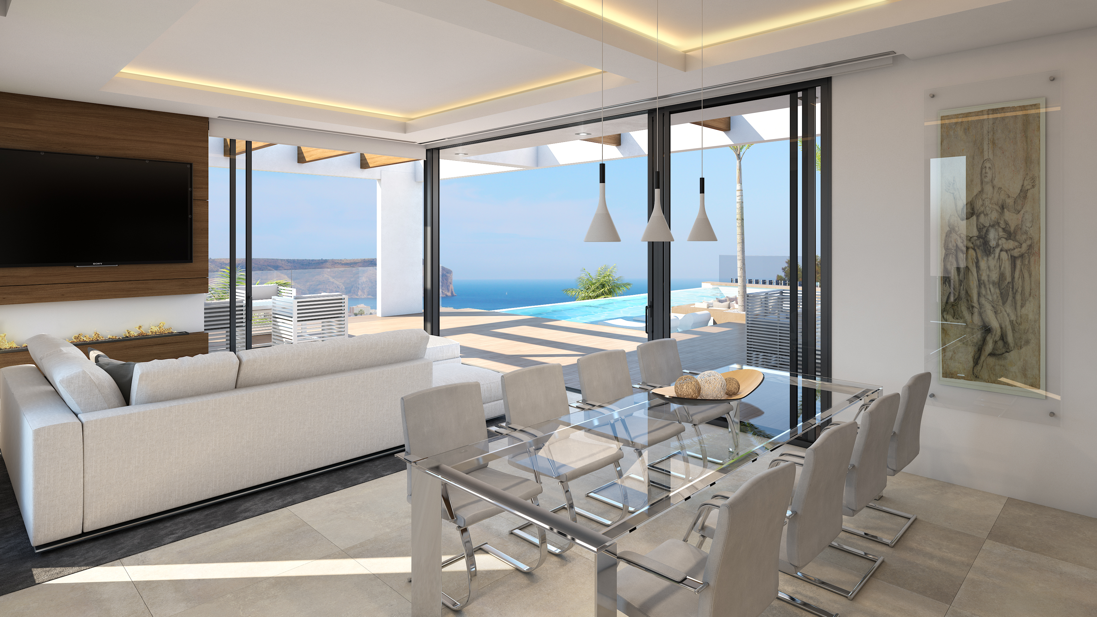 Villa Moderna con vista al mar a la venta en Pinosol - Javea